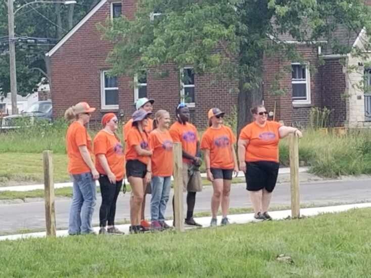 #CampRestore helping out at the Four Angels Garden