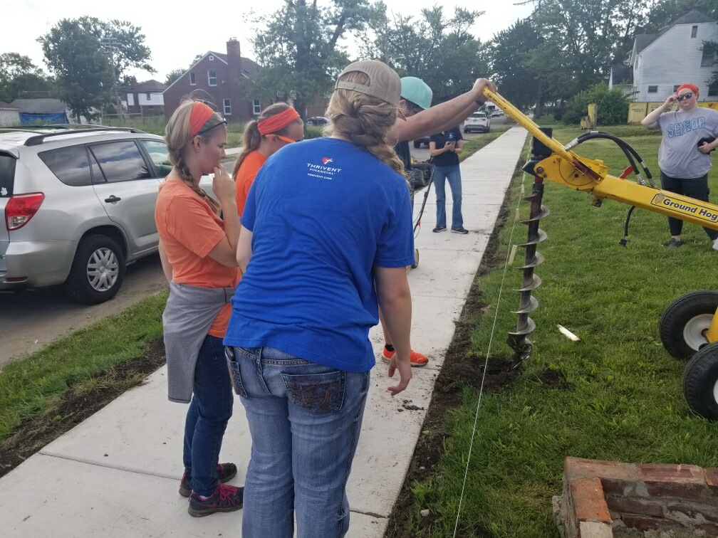 #CampRestore helping out at the Four Angels Garden