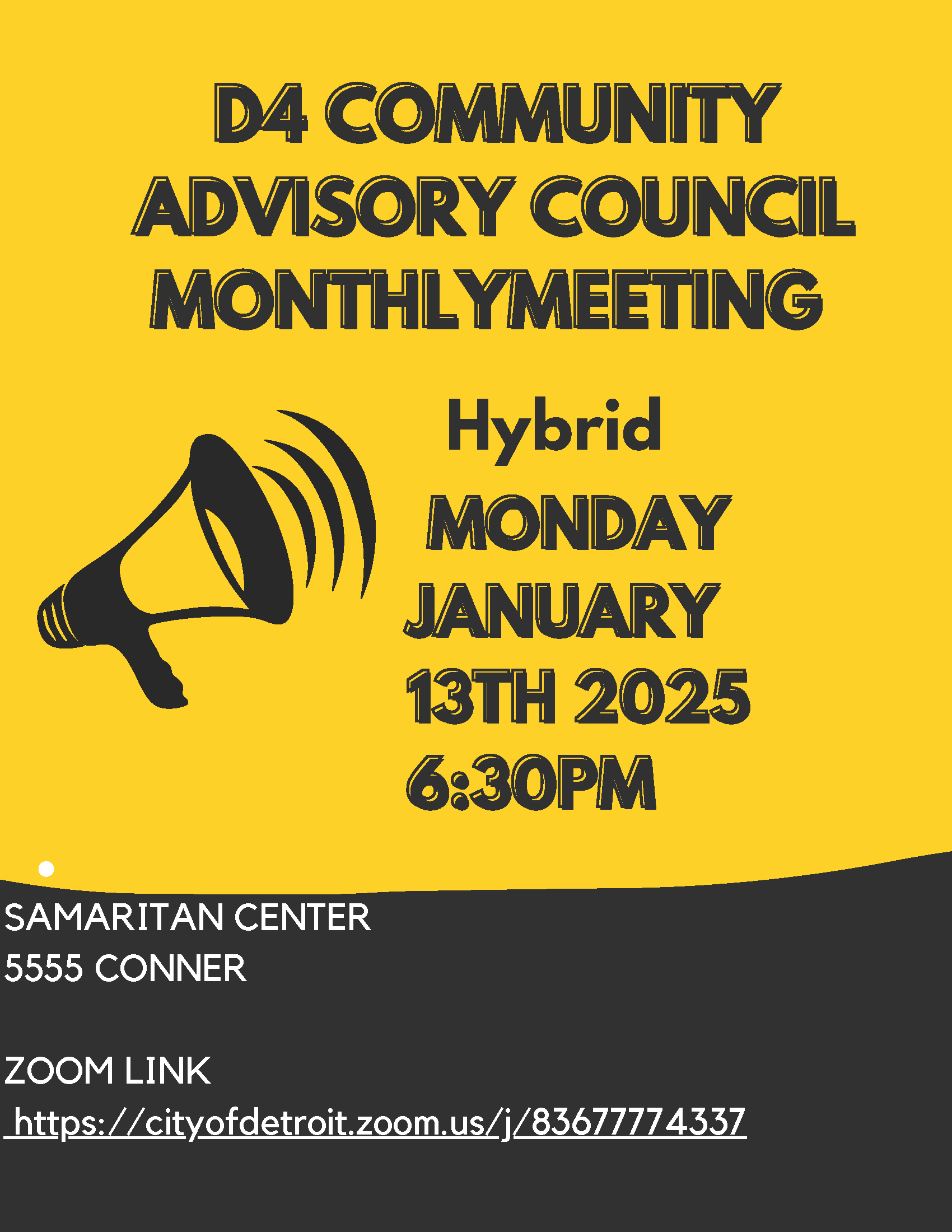 Community Meeting Flyer
